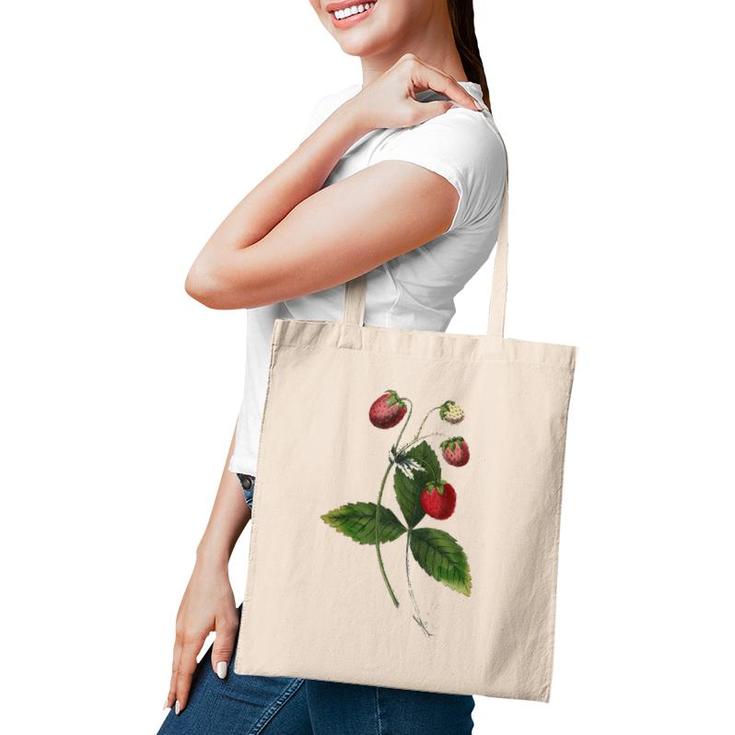 Strawberry Plant Patch Fruit Lover Gift Tote Bag