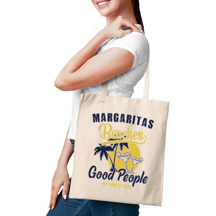 Summer Fun Vacation Margaritas Beaches & Good People Graphic Tote Bag