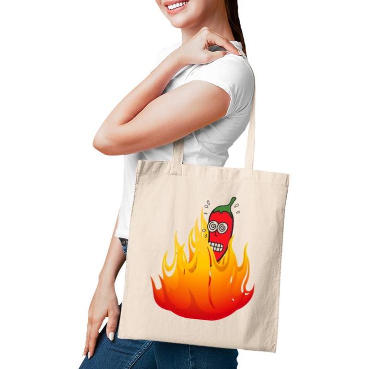 Super Hot Pepper Eating Contest Ghost Peppers Tote Bag