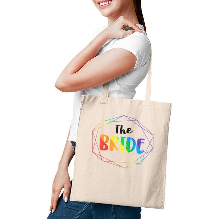 The Bride Gay Lesbian Bachelorette Party Diamond Wedding  Tote Bag