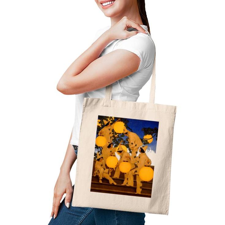 The Lantern Bearers Famous Painting By Parrish Tote Bag