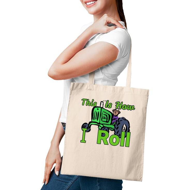 This Is How I Roll Riding Lawn Mower Design Tote Bag
