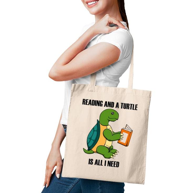 Turtles And Reading Funny Saying Book Tote Bag