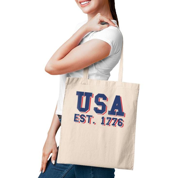 Usa Est 1776, America, 4Th Of July, Patriotic - Tote Bag