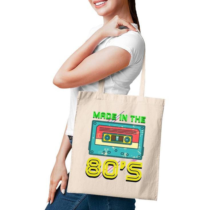 Vintage Music Cassette Eighties Costume Made In The 80S Tote Bag