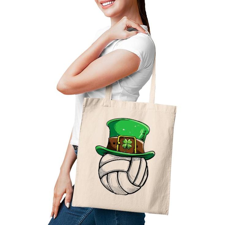 Volleyball St Patrick's Day Girls Boys Ball Leprechaun Gifts Tote Bag