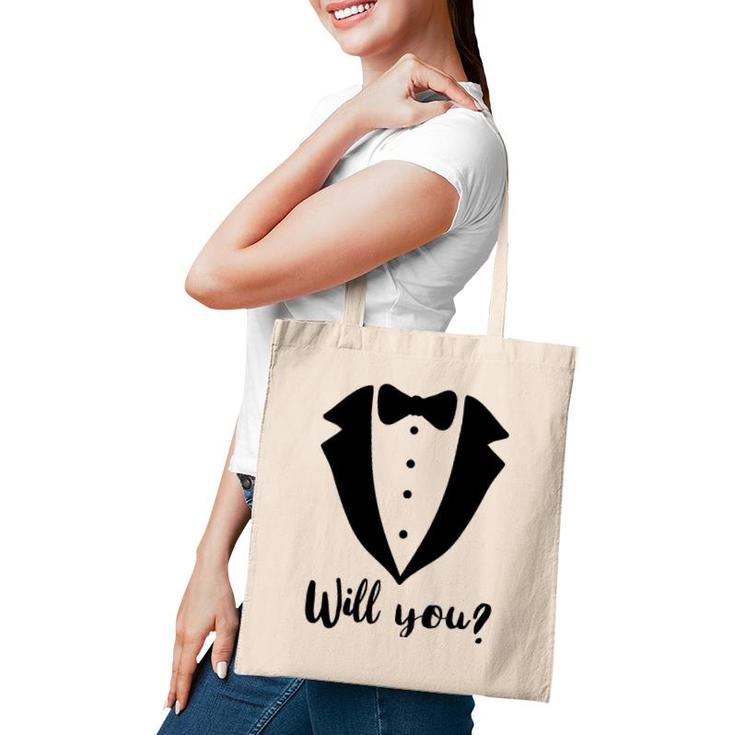 Will You Marry Me Sign Funny Gay Marriage Proposal Man Gift Tote Bag