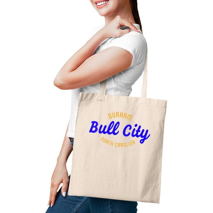 Womens Bull City Durham North Carolina V-Neck Tote Bag