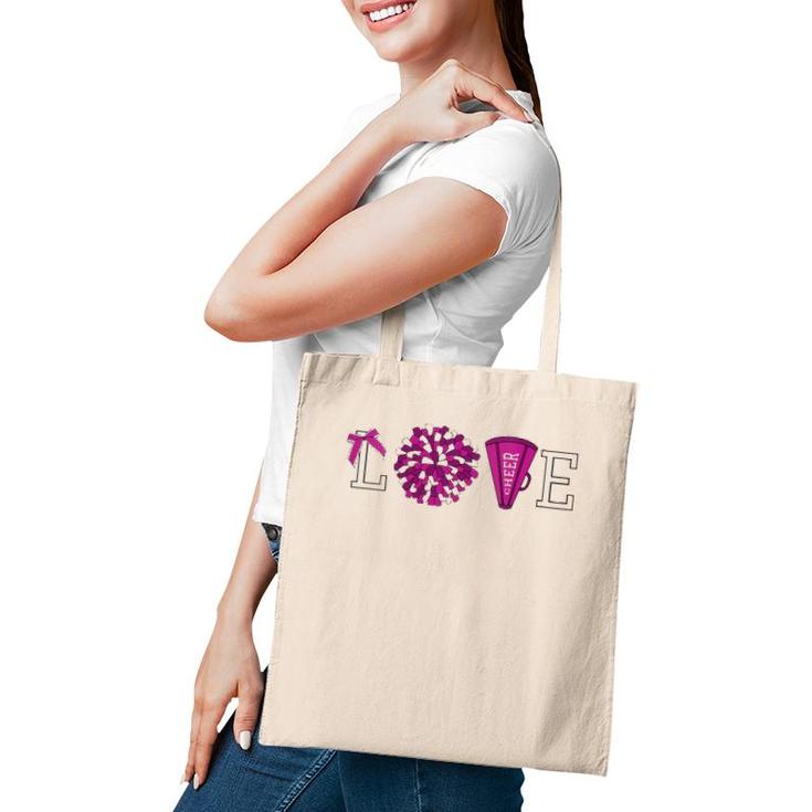 Womens Cheerleader Cheerleading Graphic V-Neck Tote Bag