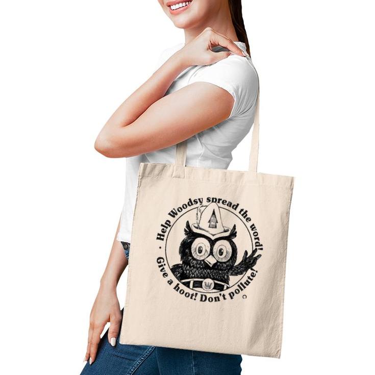 Woodsy Owl Give A Hoot Don't Pollute 70S Vintage Tote Bag
