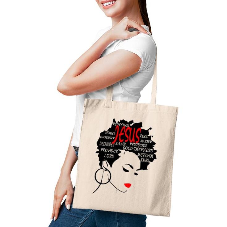 Word Art Hairchristian Fashion Gifts Tote Bag