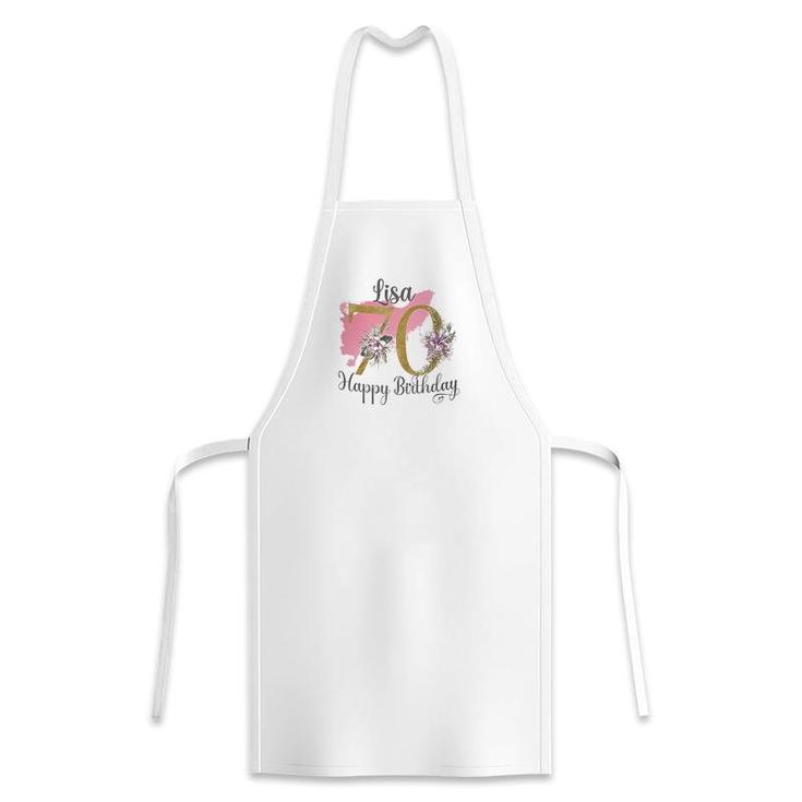 70th Birthday Gift For Mum Floral Design Apron