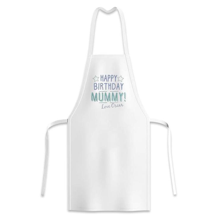 Happy Birthday Mummy Personalised Baby Funny Gift Cute Mothers Day Apron