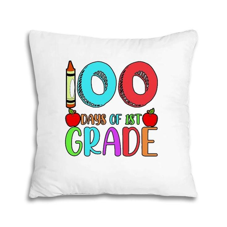 100 Days Of 1St Grade Happy 100Th Day Of School Pillow