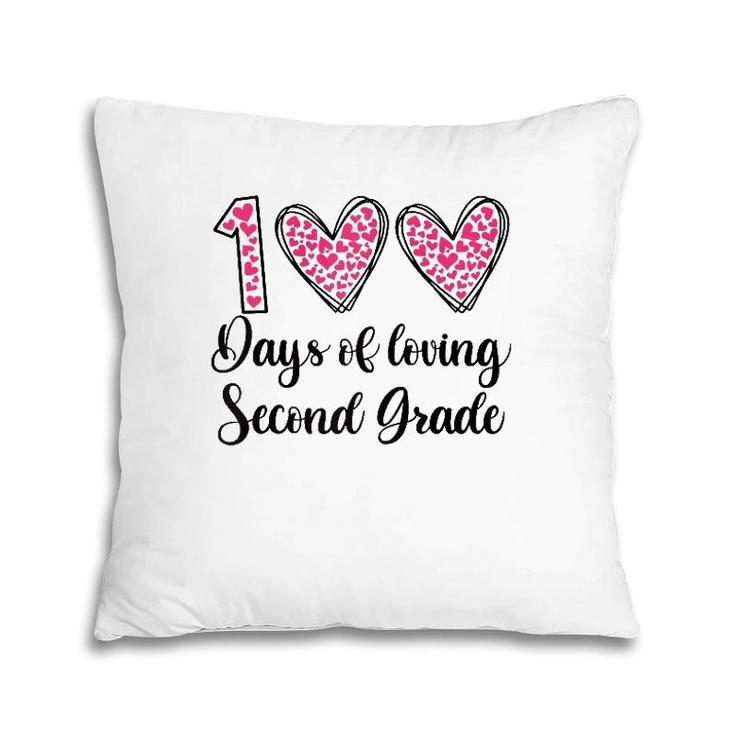 100 Days Of Loving 2Nd Second Grade 100Th Day Of School Raglan Baseball Tee Pillow