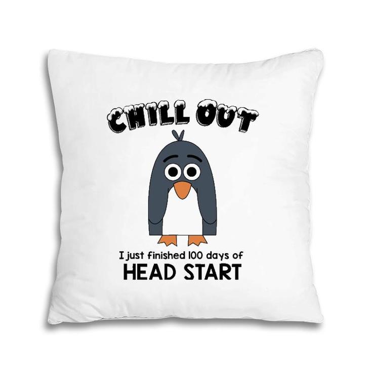 100Th Day School Head Start Teacher 100 Days Penguin Pillow