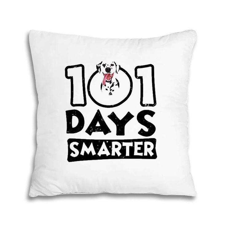 101 Days Smarter Dalmatian Dog Lover Pillow