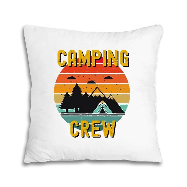 2021 Camping Crew Family Camper Road Trip Matching Group Pillow