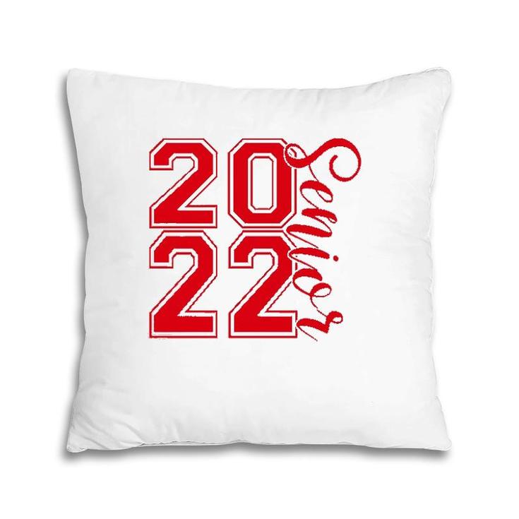 2022 Senior  High School College Graduate Student Red Pillow
