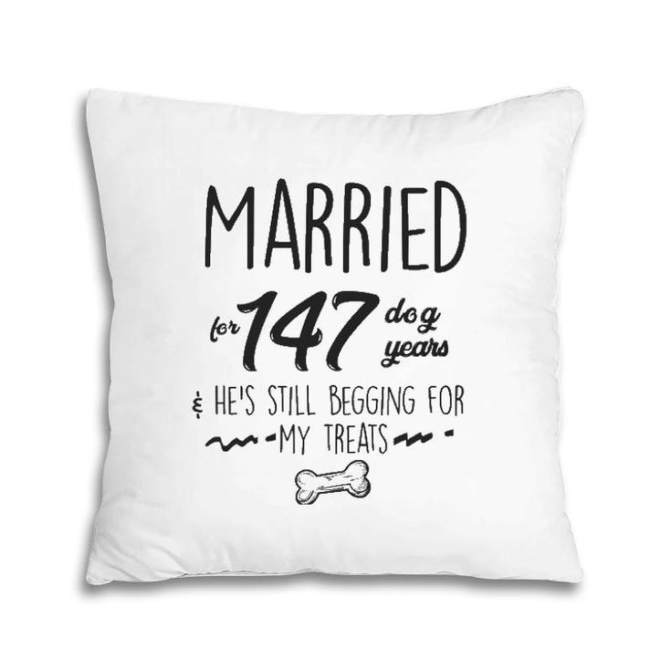 21 Year Anniversary Gift 21St Wedding Anniversary For Her Pillow