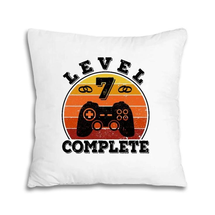 7 Years Marriage Anniversary 7 Years Married Level 7 Complete Pillow
