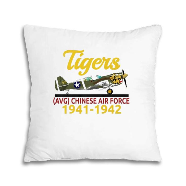 A Great P-40 Spiltfire Avg Chinese Air Force 1941-1942 Tee  Pillow