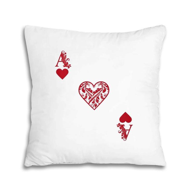 Ace Of Hearts Costume  - Funny Halloween Gift Pillow
