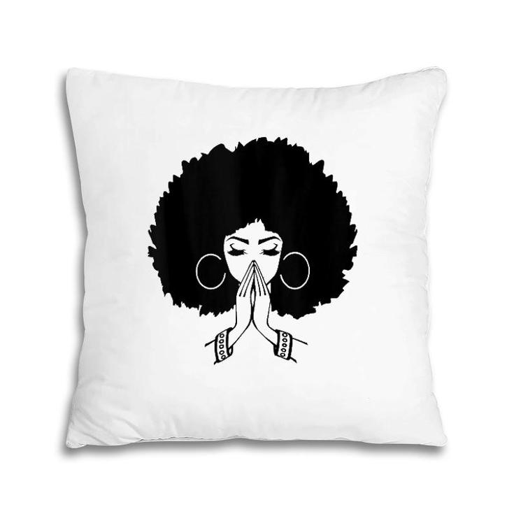 Afrocentric S For Women Afro Lady Pray  Pillow