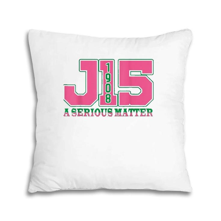 Aka Women J15 Founders' Day 1908 A Serious Matter Pink Green Pillow