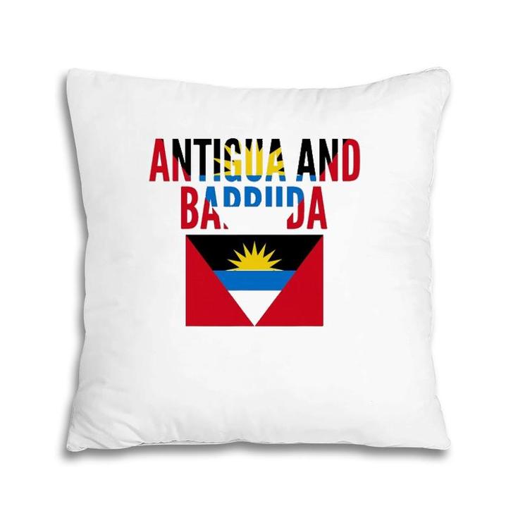Antiguan Gift - Antigua And Barbuda Country Flag Pillow