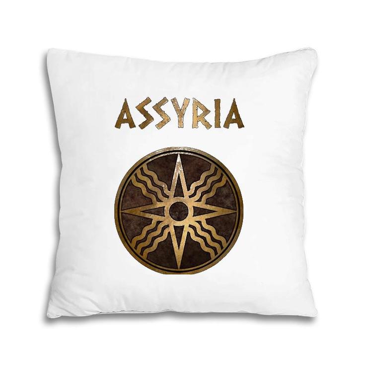 Assyria Symbol Of Shamath The Ancient Sun God Pillow