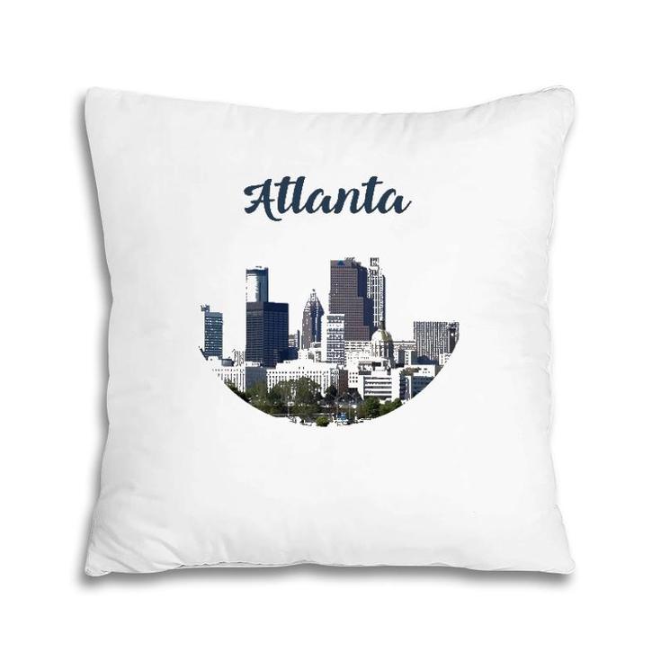 Atlanta Skyline Graphic Design City Usa America Outfit Pillow