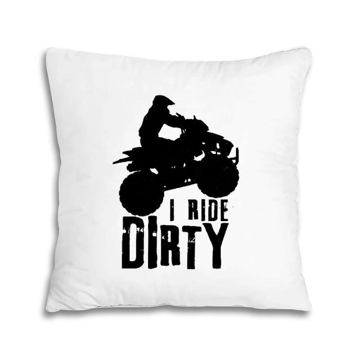 Atv 4 Wheeler Quad Bike Vintage Funny Ride Dirty Gift Men Pillow