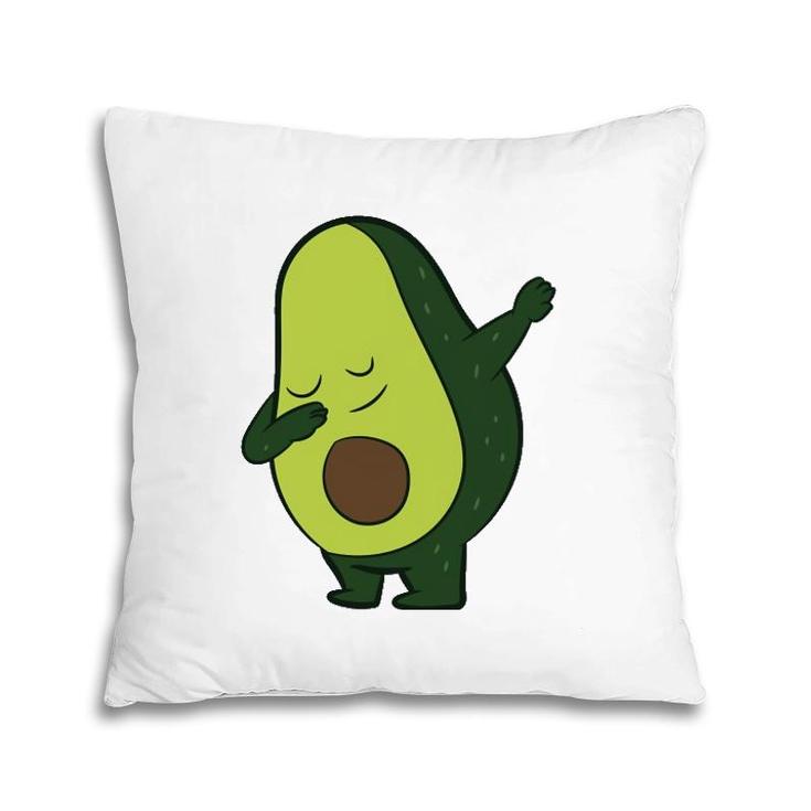 Avocado Vegan Food Vegetarian Dabbing Avocado  Pillow