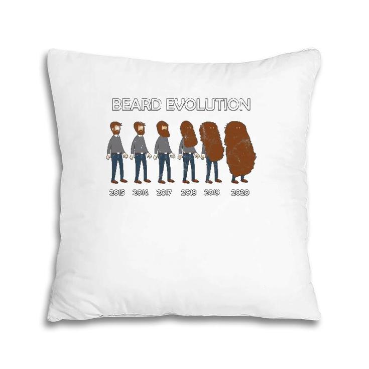 Beard Evolution History Of Bearded Men  Gift Pillow