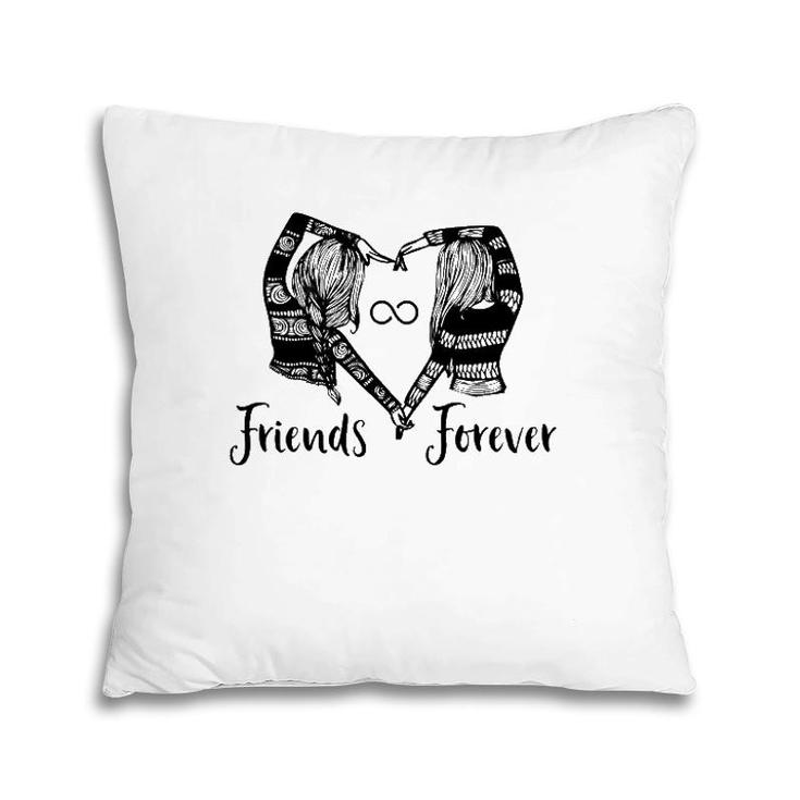 Best Friend Forever Matching Bff Gift For 2 Infinity Bestie Pillow