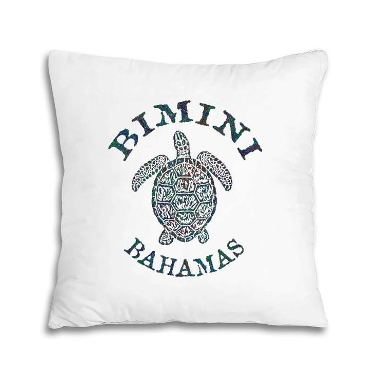 Bimini Bahamas Sea Turtle  Pillow
