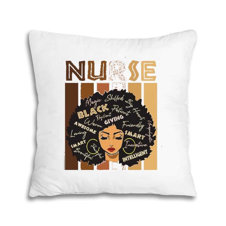 Black Strong Nurse Afro Love Melanin African American Women Pillow