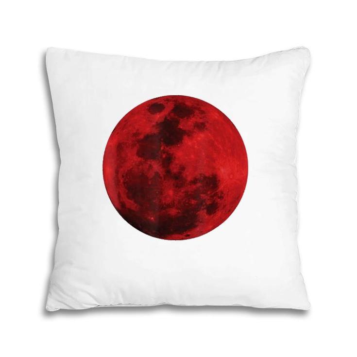 Blood Red Full Moon Space Gift Pillow