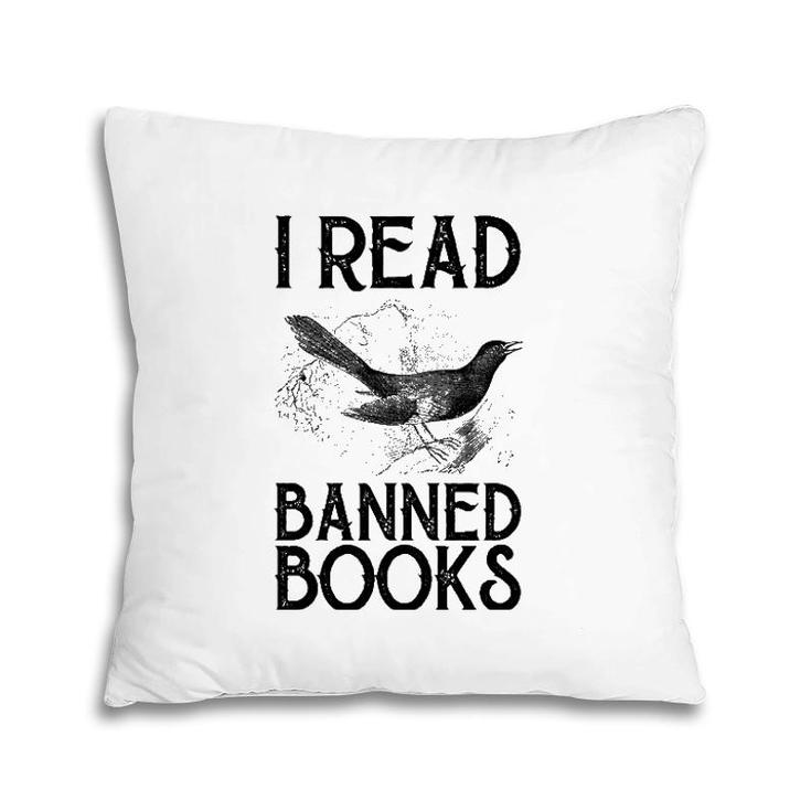 Book Lover's Vintage I Read Banned Books Reading Lovers Pillow