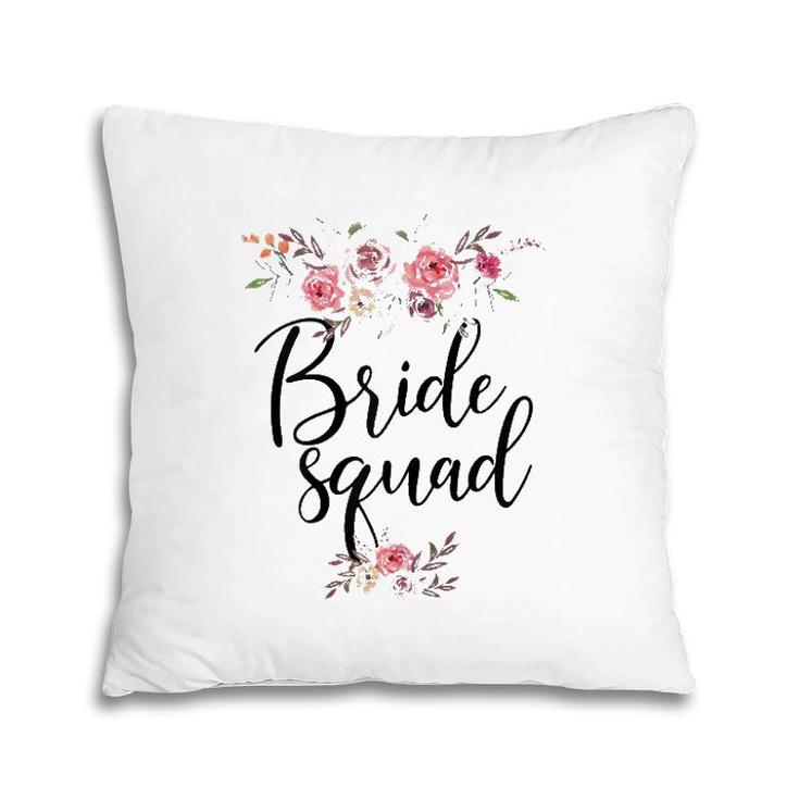 Bride Squad Wedding Gift For Bridesmaid Bridal Shower Pillow
