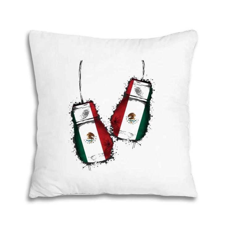 Chicano Boxers Gear Fans Mexican Flag Gloves Mexico Boxing Pillow