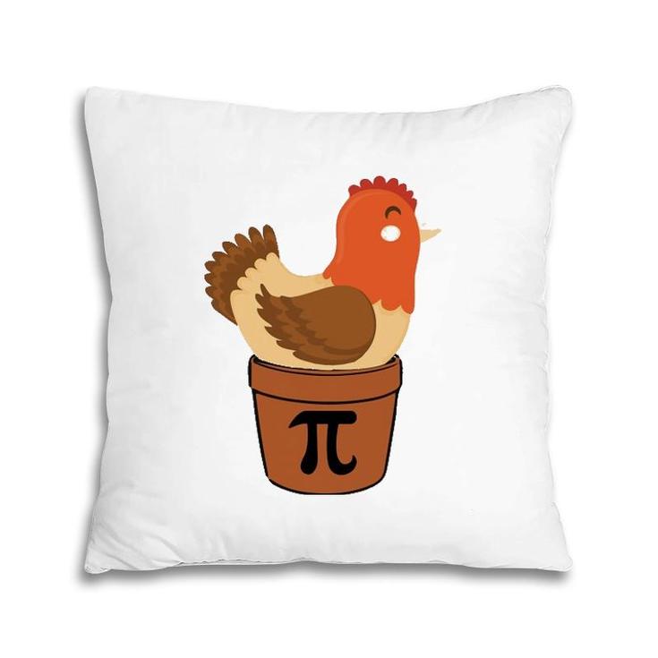 Chicken Funny Maths Engineer Nerd Birthday Gift Pi Day Pillow