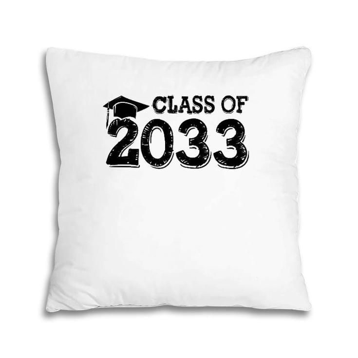 Class Of 2033 Grow With Me Handprints Space On Back Pillow