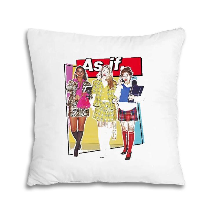 Clueless Geometric As If Gift Pillow