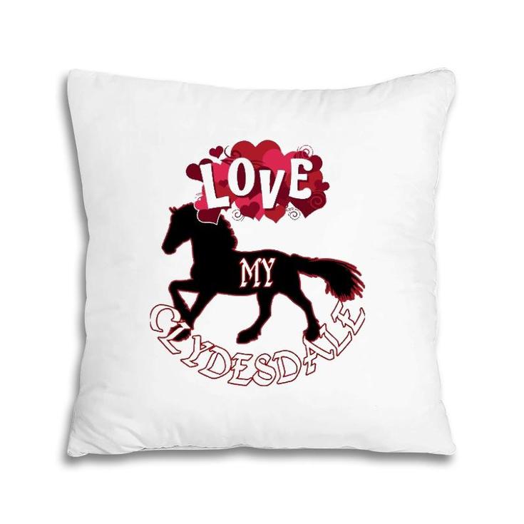 Clydesdale Horse Design For Lovers Of Clydesdales Pillow