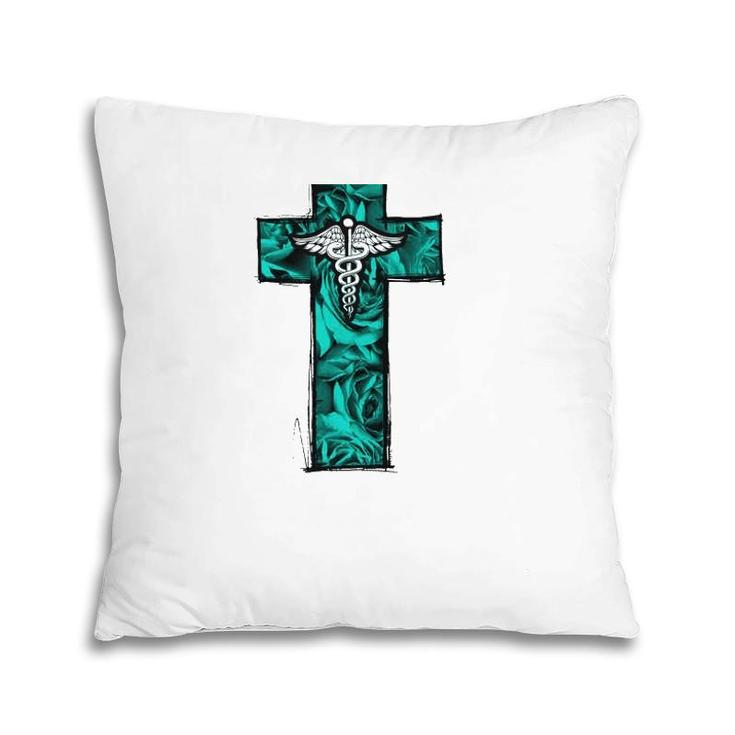 Cna Nurse Rn Medical Cross Christian Jesus Pillow
