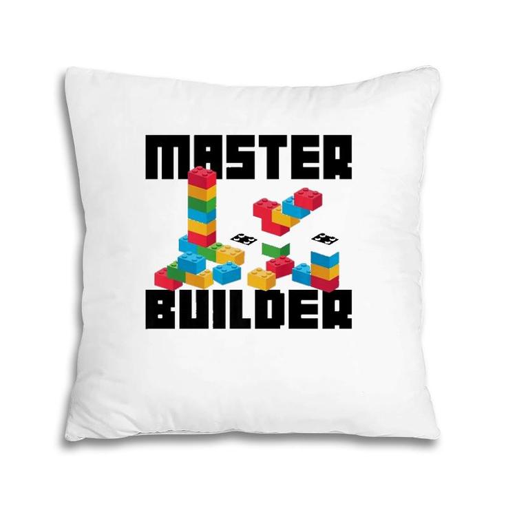 Cool Master Builder Funny Building Blocks Gift Men Women  Pillow