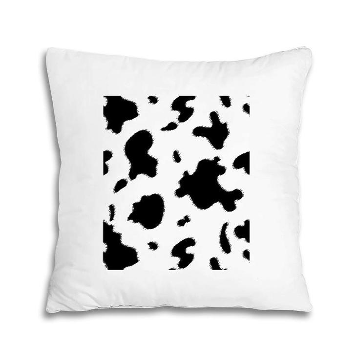Cow Print Pattern Animal Funny Cute Halloween Costume Pillow