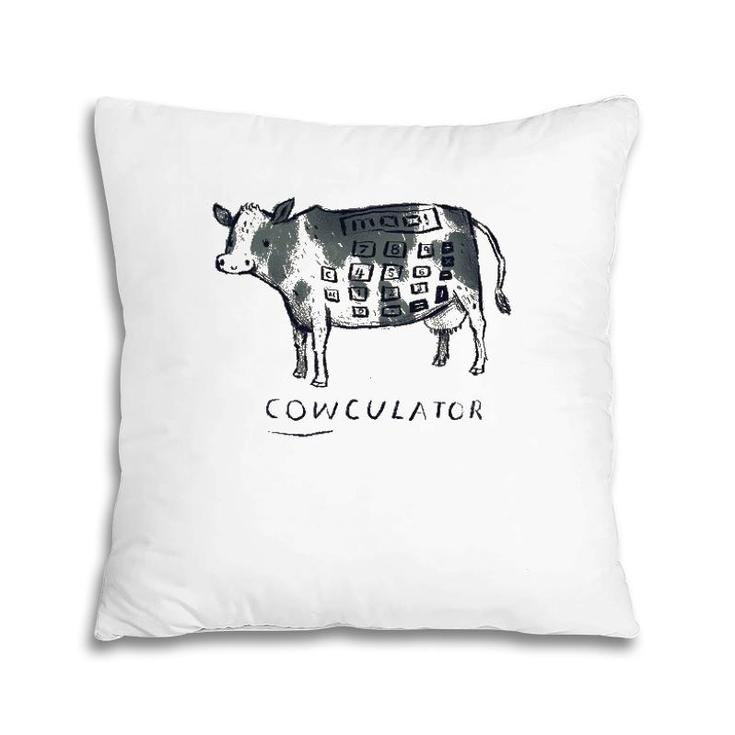 Cowculator Cow Cow Pun  Calculator Pillow